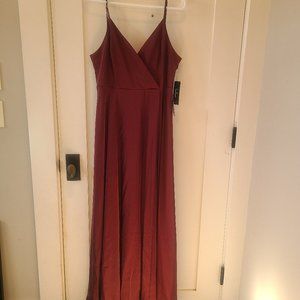 LuLus purple v-neck dress - size large
